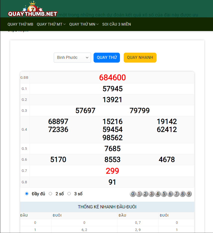 quay thử bình phước