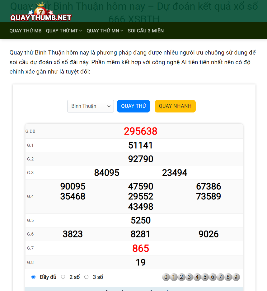 quay thử bình thuận