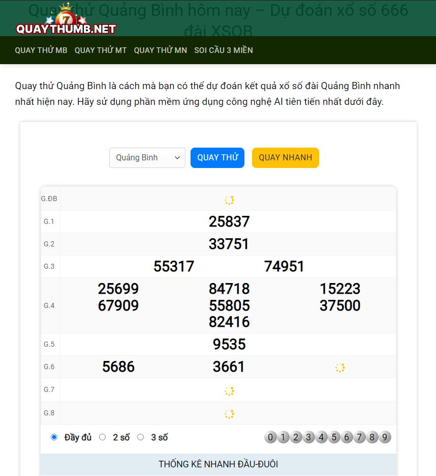 quay thử quảng bình