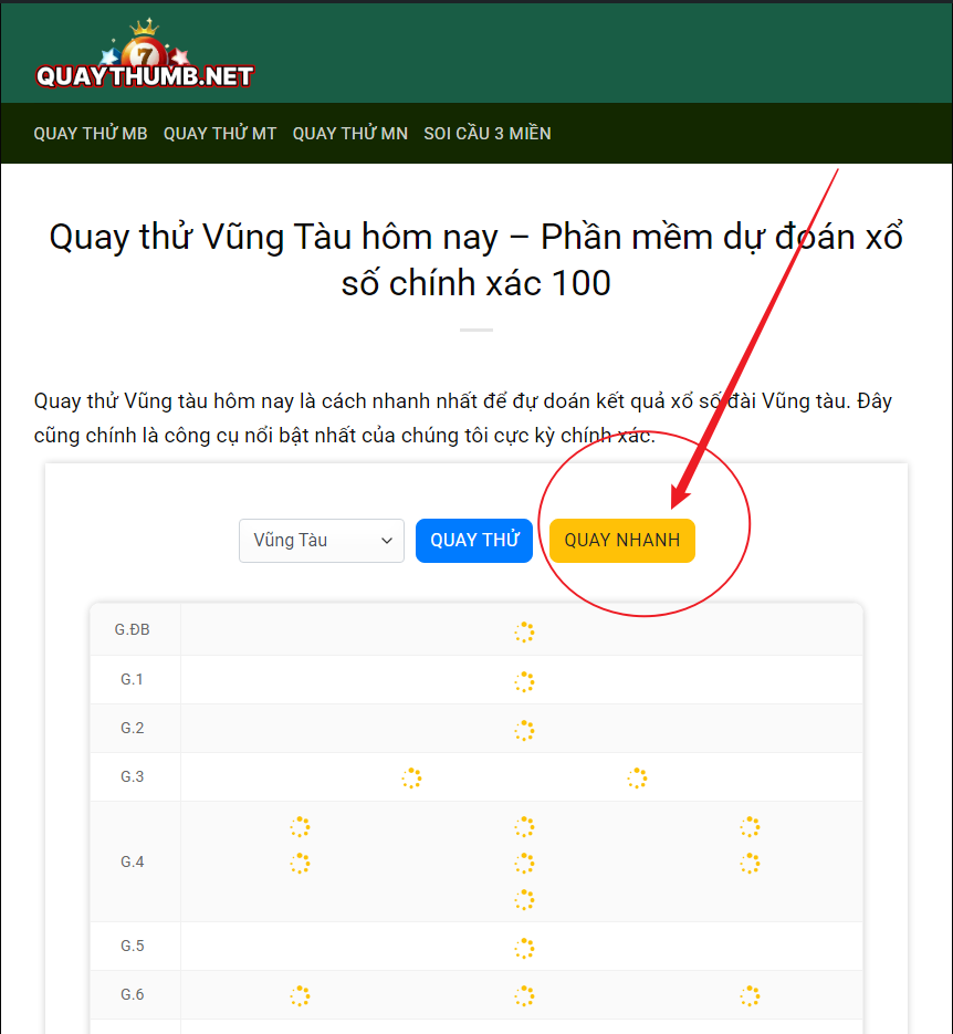 quay thử vũng t&agrave;u